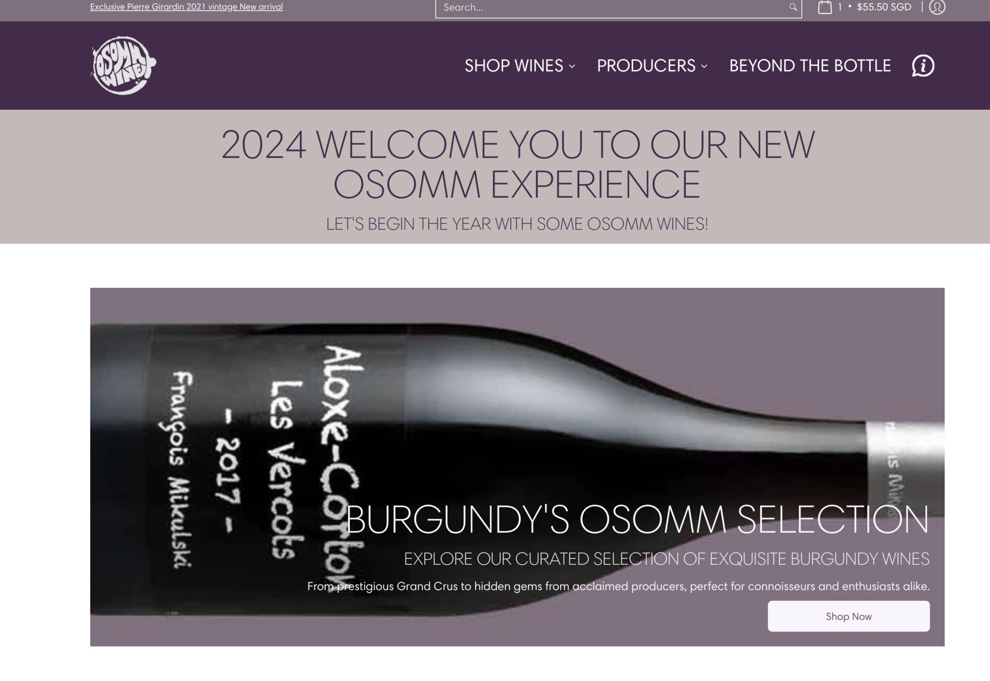 Osomm wine newly revamped 